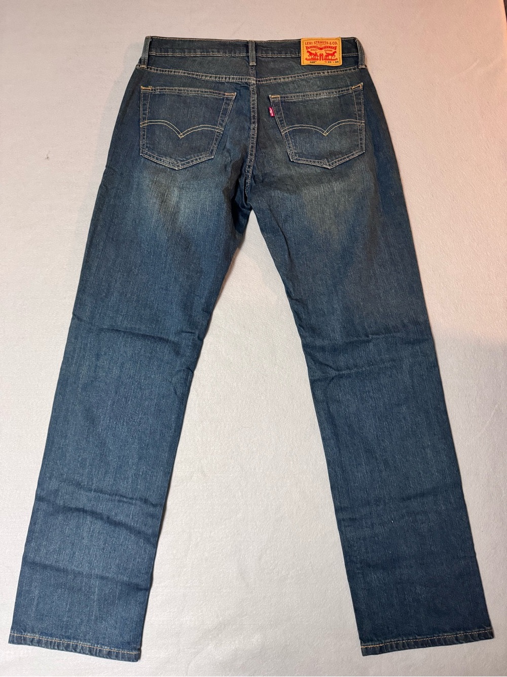 Levi's Men's Classic Dark Blue Jeans 33x34 - Picture 5 of 7